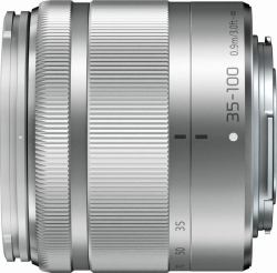 Panasonic LUMIX G Vario 35-100mm F4.0-F5.6 Asph. MEGA OIS SLR Objetivo telefoto zoom Plata (H-FS35100E-S - LUMIX G Vario 35-100mm f/4-5.6 Asph. Mega O.I.S. - Silver)