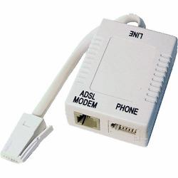 Cablenet 22-2910 teléfono divisor BS 6312 M RJ-11 F + BS 6312 F Blanco (CNL ADSL MICROFILTER TAILED Adp)