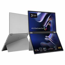ASUS ZenScreen Duo OLED MQ149CD pantalla para PC 35,6 cm [14"] 1920 x 1200 Pixeles WUXGA Plata 