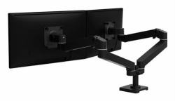 Ergotron LX Pro Series 45-686-292 soporte para monitor 68,6 cm [27"] Escritorio Negro (LX PRO ARM DUAL SIDE-BY-SIDE - WCB)