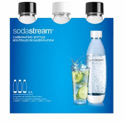 SodaStream 2260748 consumible y accesorio para carbonatador Botella para bebida carbonatada (Sodastream PET Bottle Fuse [3 Bottles,)