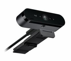 Logitech BRIO 4K cámara web 13 MP 4096 x 2160 Pixeles USB Negro (Logitech Webcam BRIO 4K Ultra HD, Windows Hello 4096x2160, Audio, USB, Externe Abdeckblende)