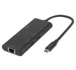 Deltaco USBC-HDMI31 base para portátil y replicador de puertos USB Tipo C Negro 