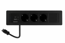 Deltaco GT-1303 no categorizado (Recessed Outlet Box, 3 outlets, 1x21W)