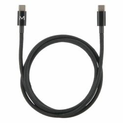 Mobilis 001389 USB cable USB 2.0 1 m USB C 0.48 Gbit/s 100 W Black 