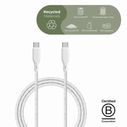 upström ËSSENTIALS by UPSTRÖM CC250-100W-E cable USB USB 2.0 2,5 m USB C Blanco 