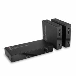 Lindy 38385 extensor audio/video Transmisor y receptor de señales AV Negro 