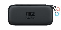 Nintendo 10015104 funda para consola portátil Funda protectora rígida Negro (Switch 2 Carrying Case & - Screen Protector - Warranty: 12M)