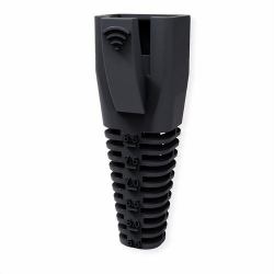 Kink Protection Hood for - RJ45, cuttable, 10 pcs, black - Warranty: 12M