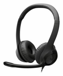 Logitech Auriculares con Cable H390 para PC/Portátil, Auriculares Estéreo con Micrófono con Supresión de Ruido, USB-C, Controles en línea, funciona con Chromebook (Logitech Headset H390 2.0 US...