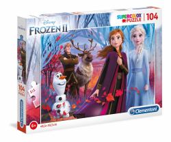 Clementoni 27274 puzzle Rompecabezas de cubos 104 pieza[s] Dibujos (Clementoni SuperColor Disney Frozen 2)