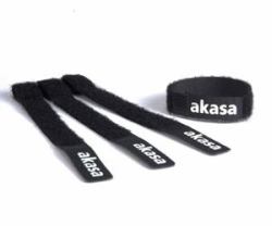 Akasa AK-TK-02 abrazadera para cable Negro 5 pieza[s] (Akasa Cable Tidy Kit AK-TK-02)