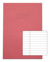 RHINO VEX668-115-6-C libro de ejercicios (RHINO A4 Exercise Book 80 Page Pink F8M [Pack of 50])