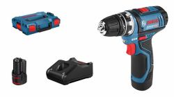 Bosch GSR 12V-15 FC Flex Professional 1300 RPM Sin llave 600 g Negro, Azul (Bosch GSR 12V-15 FC Professional - bor)