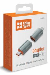 colorway CW-AD-AC cable USB USB 2.0 0 m USB A USB C 0,48 Gbit/s Gris 