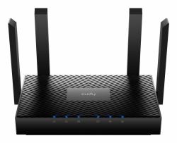 Cudy WR3000 router inalámbrico Gigabit Ethernet Doble banda [2,4 GHz / 5 GHz] Negro (*CUDY WR3000 Router Mesh Gigabit WiFi)