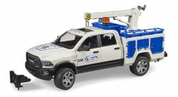 BRUDER RAM 2500 Service Truck con gru e lampeggiante (Bruder RAM 2500 service truck with cra)