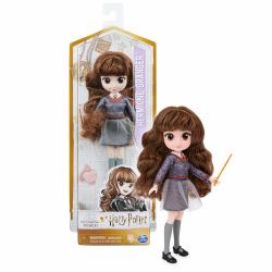 Wizarding World HARRY POTTER- - MUÑECA HERMIONE GRANGER 20 CM - Figura Hermione Articulada con Varita y Uniforme Hogwarts - 6061835 - Juguetes Niños 5 Años + (Spin Master WW Hermione Granger 20c...