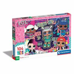 Clementoni Supercolor LOL Puzzle rompecabezas 104 pieza[s] Dibujos (104 pcs Puzzles Kids LOL)