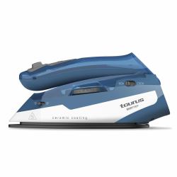 Taurus EASY TRIP Plancha vapor-seco Suela de cerámica 1100 W Azul, Blanco (TAURUS Travel Iron EasyTrip Blue)