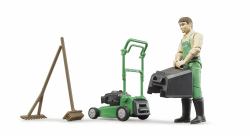 BRUDER 62103 set de juguetes (BRUDER bworld gardener with lawn mower)