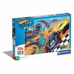 Clementoni Supercolor 25760 puzzle Puzzle rompecabezas 104 pieza[s] Vehículos (104 pcs Puzzles Kids Hotwheels)