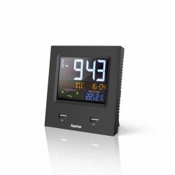 Hama Dual-USB Reloj despertador digital Negro (Hama Dual-USB Digital bordur Firkant S)