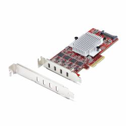 StarTech.com Scheda PCIe USB-C a 4 Porte, USB 3.2 10Gbps, Scheda di Espansione PCI Express USB Type-C con 4 Controller USB Indipendenti, Windows/Linux/macOS, TAA (Startech 4-Port USB Type-C PCIe Ca...