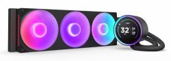 NZXT Kraken Elite 420 RGB Procesador Sistema de refrigeración líquida todo en uno 14 cm Negro 1 pieza[s] (NZXT KRAKEN ELITE 420 RGB CPU COOLER BLK)