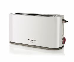 Taurus 960647000 tostadora 7 1 rebanada[s] 1000 W Blanco (TAURUS Toaster One Slot Long 1000W Whi)
