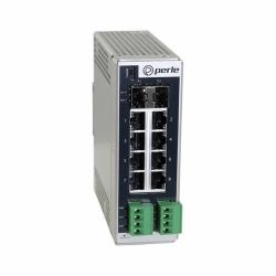 Perle IDS-710HP Gestionado Gigabit Ethernet [10/100/1000] Energía sobre Ethernet [PoE] Negro, Pl...