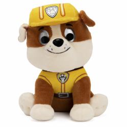 PAW Patrol Patrulla Canina - Peluche Rubble 15 CM GUND - Peluche Patrulla Canina - Juguetes bebés 1 año + Juguetes Niño 1 año + (Spin Master Gund Paw Patrol scratch 15)