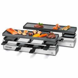 Rommelsbacher RC 1600 parrilla de interior 8 personas[s] 795 W Negro, Plata (Rommelsbacher RC 1600 raclette grill 8)