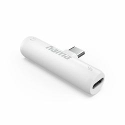 Hama 00201723 accesorio para teléfono móvil o smartphone Adaptador de audio (HAMA Adapter Audio USB-C White)