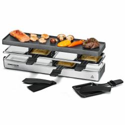 Rommelsbacher RC 800 parrilla de interior 4 personas[s] 795 W Negro, Plata (Rommelsbacher RC 800 raclette grill 4)
