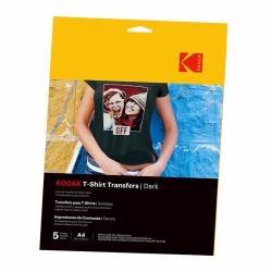 Kodak 3510553 papel fotográfico A4 (KODAK T-Shirt Transfers Dark A4 x5)