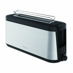 Tefal TL4308 7 2 rebanada[s] 1000 W Negro, Acero inoxidable (Tefal TL4308 brÃ¸drister 7 2 skive[r] 1)