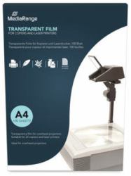 MediaRange MRINK160 lámina transparente para impresión Laser A4 [210×297 mm] 100 hojas (Printing Film Laser A4 - [210x297 Mm] Transparent 100 - Sheets - Warranty: 12M)