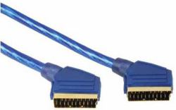 Hama 00029654 Cavo SCART 1,5 m SCART [21-pin] Blu (HAMA Scart Kabel 1,5m BlÃ¥ Bulk 25stk)