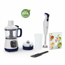 Tefal Yummy Gourmet HB55W4 0,8 L Batidora de vaso 600 W Blanco (Tefal HB55W Yummy Gourmet Blender and Stand Mixer blue/white)