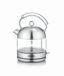 Severin WK 3459 tetera eléctrica 1,7 L 2400 W Acero inoxidable (Severin glass kettle Retro WK 3459 [st)