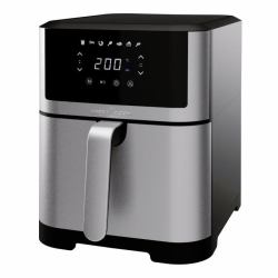 ProfiCook PC-FR 1269 H freidora Sencillo 8 L Independiente 1800 W Freidora de aire caliente Negro, Acero inoxidable (ProfiCook PC-FR 1269 H frituregryde En)