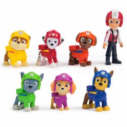 PAW Patrol PATRULLA CANINA - PACK 7 FIGURAS AIR RESCUE: Ryder, Chase, Marshall, Skye, Rubble, Rocky y Zuma - Patrulla Canina Juguetes - Regalo Niño 3 años + - 6071499 - Juguetes Niños 3 años + ...