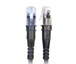 PatchSee TP-6A-U/8 cable de red Negro 2,4 m Cat6a U/UTP [UTP] 