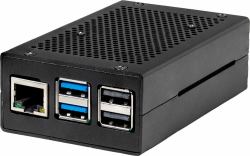 Joy-iT RB-ALUCASEP5-01B accesorio para placa de desarrollo Funda Negro (warehouse linden----Joy-IT Raspberry P)