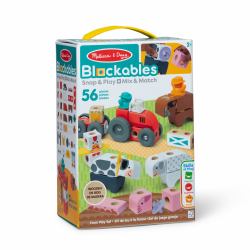 Melissa & Doug - Set de Juego Granja: Bloques Construcción Niños de Animales de Juguete de Madera, 56 Piezas - 6074894 - Juguetes Niños 2 años + - Regalo Niño 2 años + - Montessori (Melissa &...
