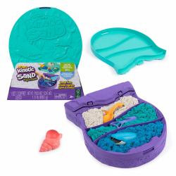 Kinetic Sand , Project Planet Aguas profundas con 680 g de arena de juego y herramientas en forma de criaturas marinas, materiales respetuosos con el medio ambiente, juguetes sensoriales para niño...