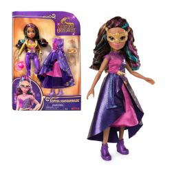 ACADEMIA UNICORNIO - Muñeca Articulada Sophia Baile de Máscaras de 24 cm con Cabello Arcoíris y 9 Accesorios - 6069399 - Juguetes Niña 4 años + Regalo Niña 4 años + (Unicorn Academy Sophia M...