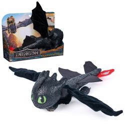 DreamWorks Dragons - Peluche Desdentao Cómo Entrenar a tu Dragón: Vuela y Abraza - Peluche Dragón de +30 cm Furia Nocturna - 6072913 - Juguetes Niños 4 Años + - Regalo Niño 4 Años + (Drachen...