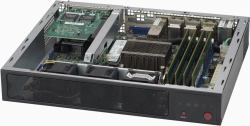 Supermicro CSE-E300 carcasa de ordenador Estante Negro (1U SERVER BOX PC FATX/MITX,1U, Flex-ATX/Mini-ITX, 2 x 2.5&quot , LEDs, 1 x 4cm high performance PWM fan, Black)